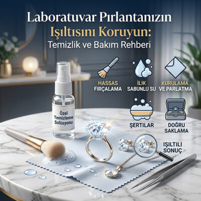 Laboratuvar Pırlantanızın Işıltısını Koruyun: Temizlik ve Bakım Rehberi