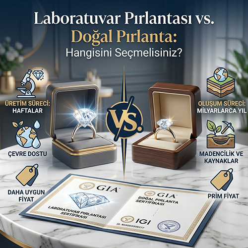 Laboratuvar Pırlantası vs. Doğal Pırlanta: Hangisini Seçmelisiniz?