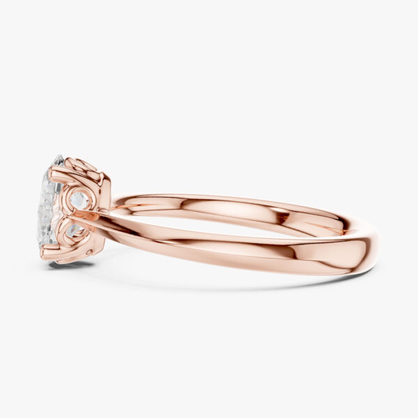 1.00 Karat Oval Kesim Laboratuvar Pırlanta Yüzük